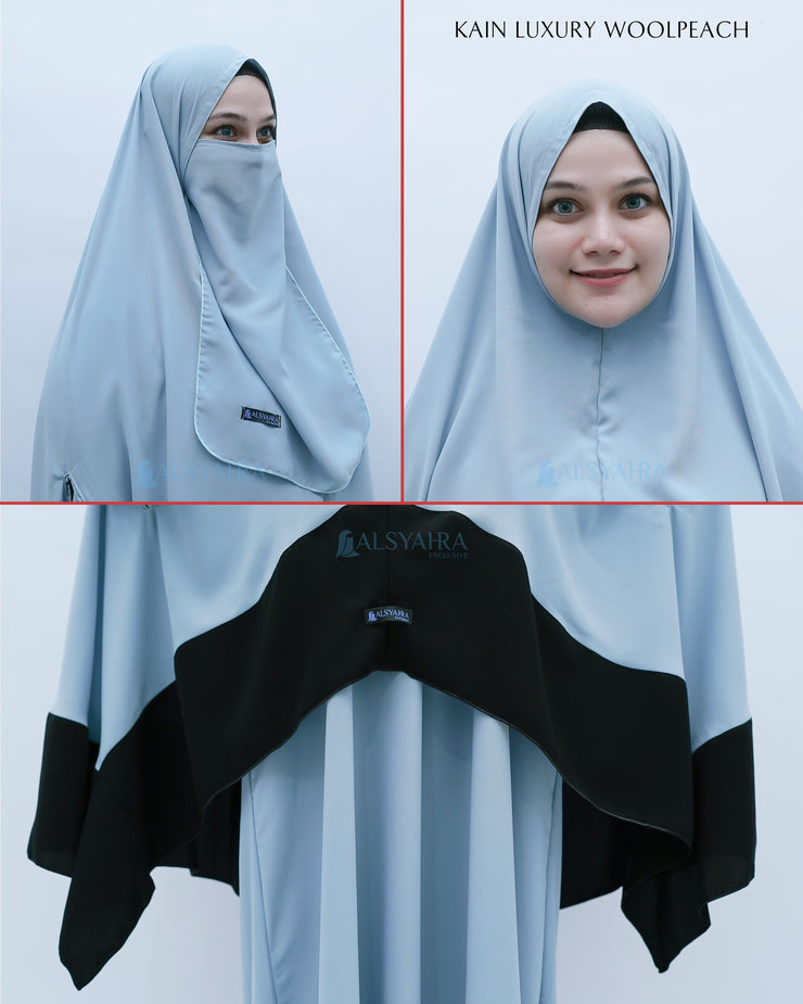 Set Khimar Syahra Handzipper Kombinasi by Alsyahra Exclusive XL