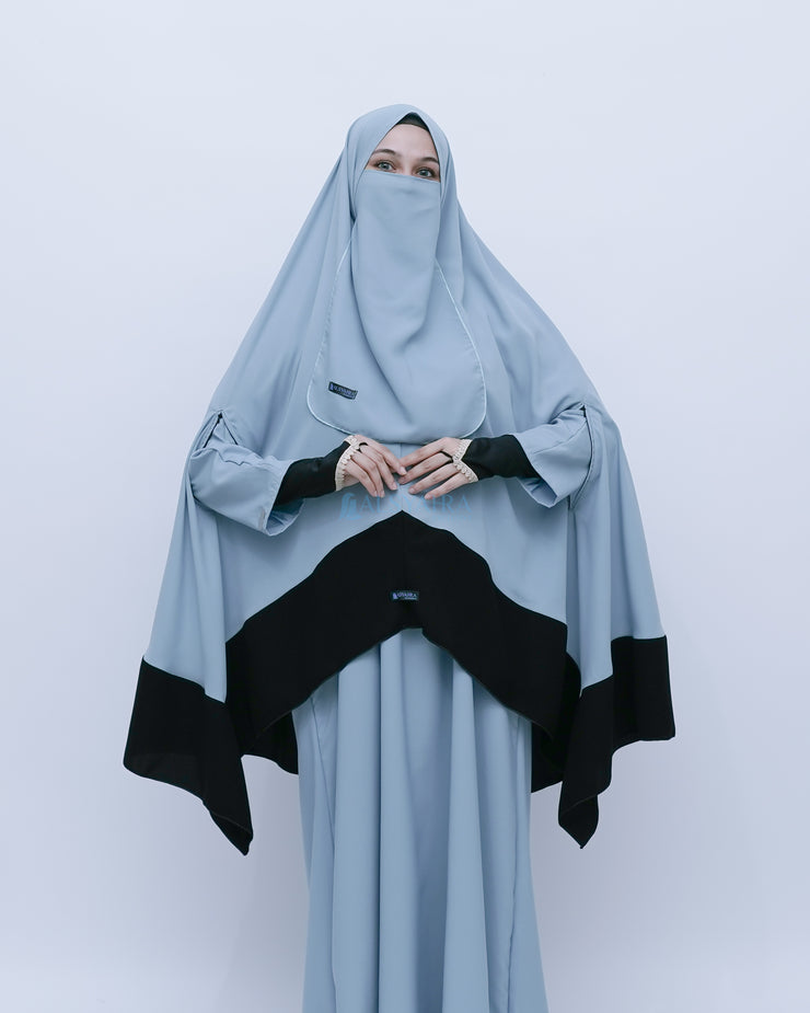 Set Khimar Syahra Handzipper Kombinasi by Alsyahra Exclusive XL