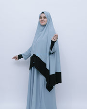 Set Khimar Syahra Handzipper Kombinasi by Alsyahra Exclusive XL
