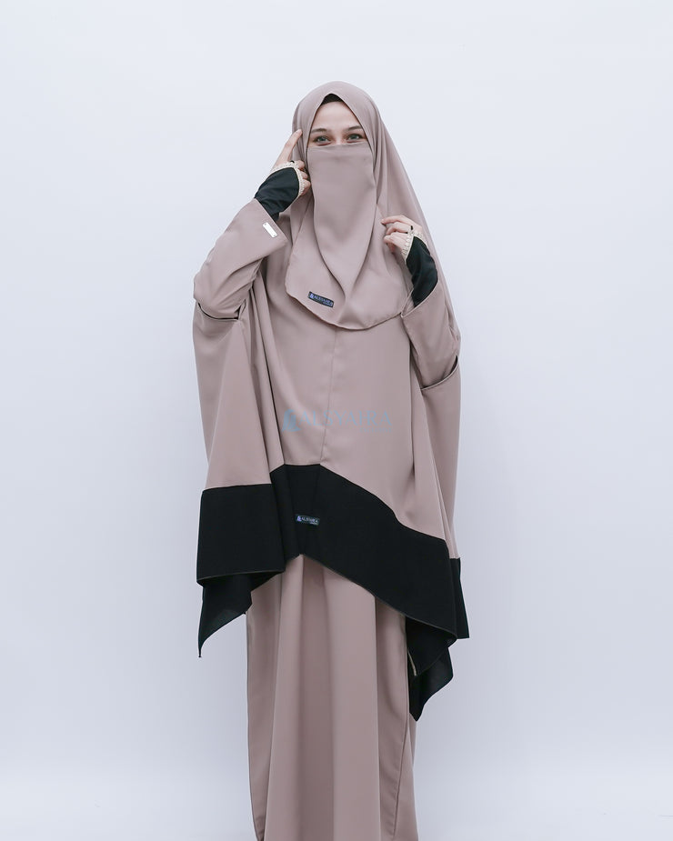 Set Khimar Syahra Handzipper Kombinasi by Alsyahra Exclusive XXL