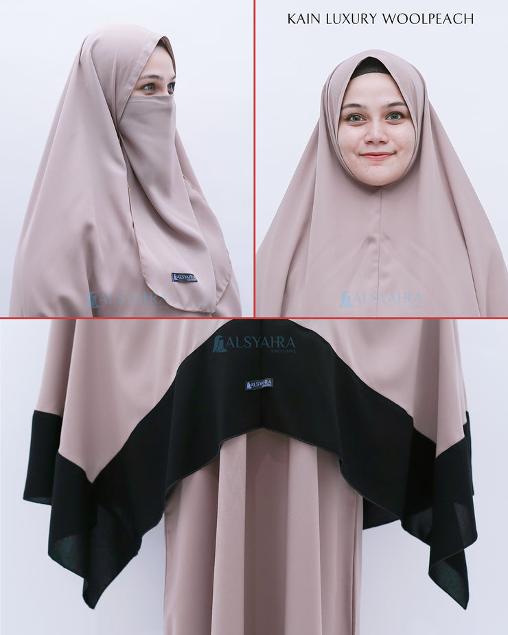Set Khimar Syahra Handzipper Kombinasi by Alsyahra Exclusive XXL