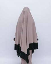 Set Khimar Syahra Handzipper Kombinasi by Alsyahra Exclusive XXL