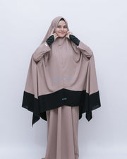 Set Khimar Syahra Handzipper Kombinasi by Alsyahra Exclusive XXL