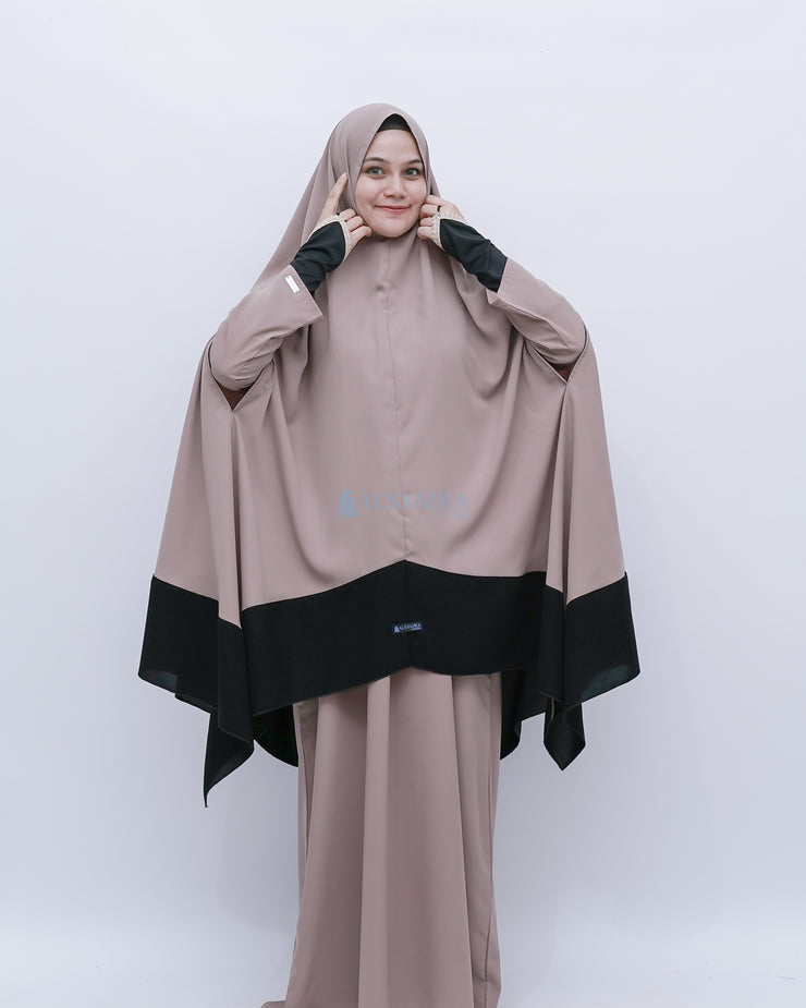 Set Khimar Syahra Handzipper Kombinasi by Alsyahra Exclusive XXL