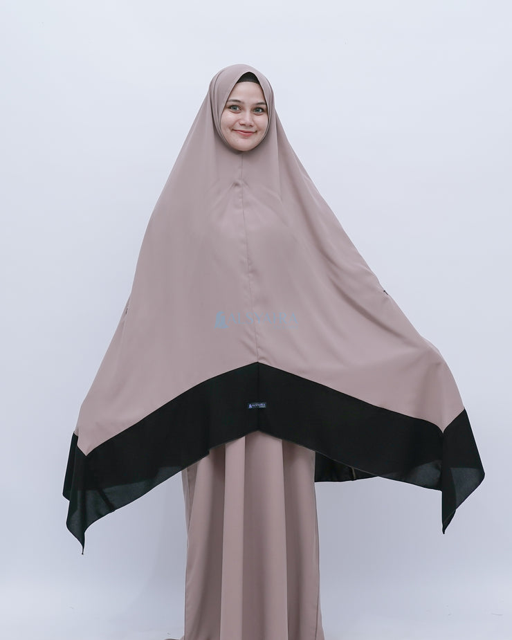 Set Khimar Syahra Handzipper Kombinasi by Alsyahra Exclusive XXL