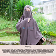 Alsyahra Exclusive Set Khimar Zayyana Zipper Size XL Soft Crown Exclusive
