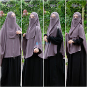 Alsyahra Exclusive Set Khimar Zayyana Zipper Size XL Soft Crown Exclusive