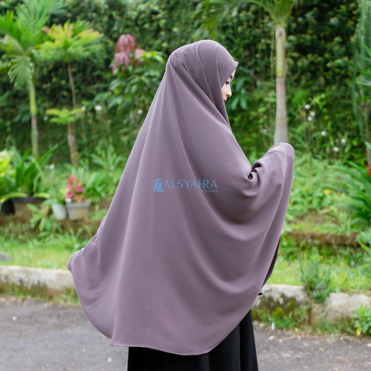 Alsyahra Exclusive Set Khimar Zayyana Zipper Size XL Soft Crown Exclusive