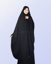 Alsyahra Exclusive Set Khimar Bandana Haramain Cadar Tali Jetblack