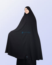 Alsyahra Exclusive Set Khimar Bandana Haramain Cadar Tali Jetblack