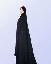 Alsyahra Exclusive Set Khimar Bandana Haramain Cadar Tali Jetblack