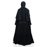 Alsyahra Exclusive Gamis Abaya Outer Hajar Multifungsi Jetblack