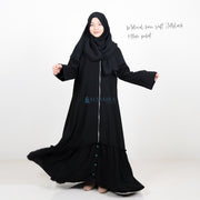 Alsyahra Exclusive Gamis Abaya Outer Hawwa Multifungsi Jetblack