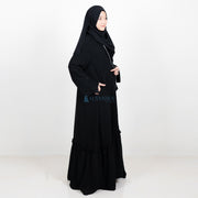 Alsyahra Exclusive Gamis Abaya Outer Hawwa Multifungsi Jetblack