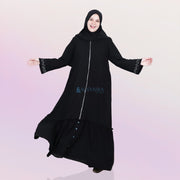 Alsyahra Exclusive Gamis Abaya Outer Sarah Multifungsi Jetblack