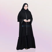 Alsyahra Exclusive Gamis Abaya Outer Sarah Multifungsi Jetblack