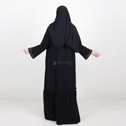 Alsyahra Exclusive Gamis Abaya Outer Sarah Multifungsi Jetblack