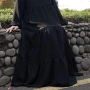 Alsyahra Exclusive Gamis Abaya Syari Salasa Jamila Jetblack