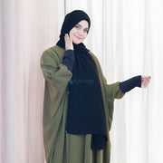 Alsyahra Exclusive Set Pasmina Syari Cadar Tali Hafiza Jetblack