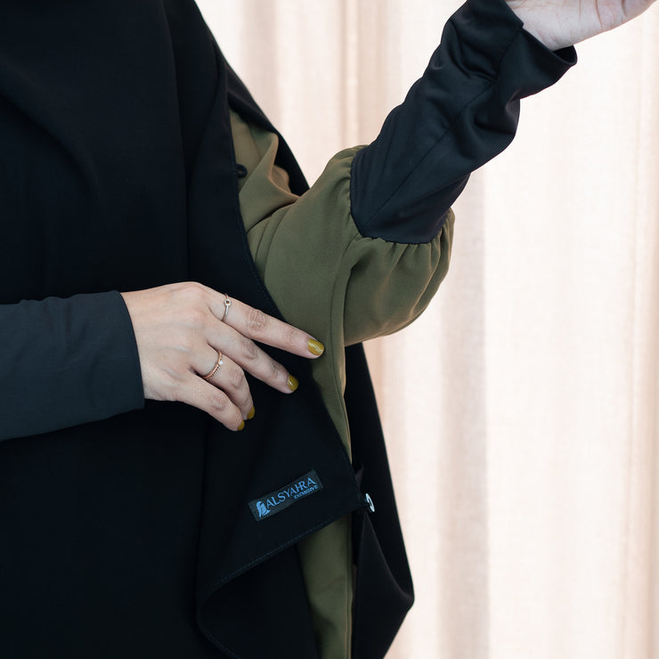 Alsyahra Exclusive Set Pasmina Syari Cadar Tali Hafiza Jetblack