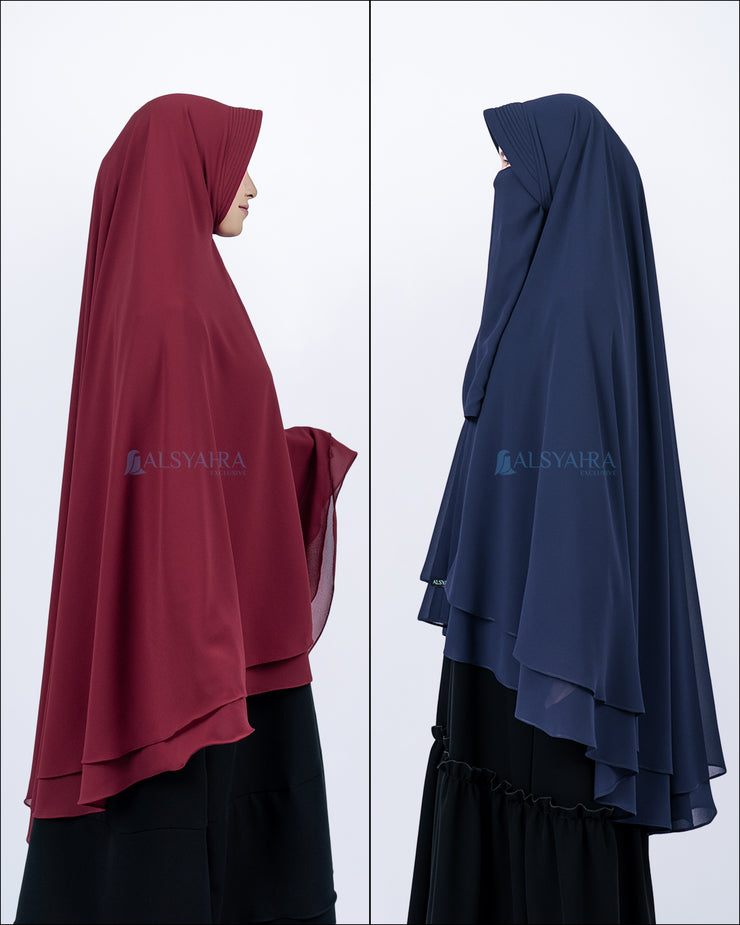 Set Khimar Syari Cerutti 2 Layer Size XL Alsyahra Exclusive