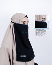 Cadar Tali Nose Bisban Sifon Silk Jetblack Alsyahra Exclusive