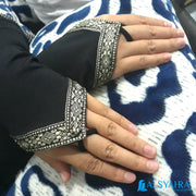 Manset Handsock Cincin Stripe Motif Silver Premium Alsyahra