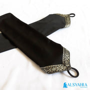Manset Handsock Cincin Stripe Motif Silver Premium Alsyahra