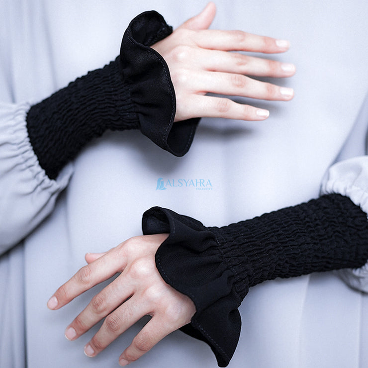 Manset Handsock Queen Wrinkle Jetblack Alsyahra Exclusive