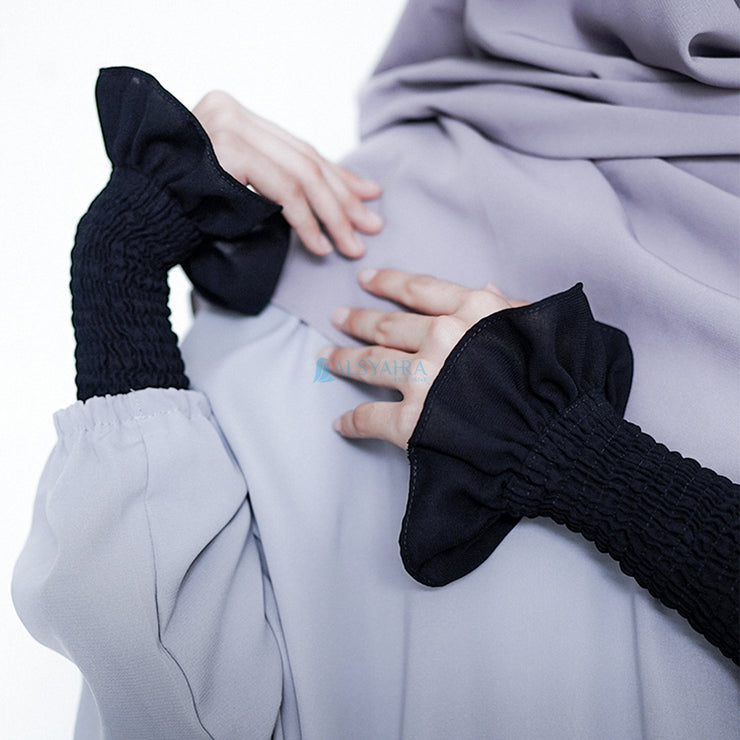 Manset Handsock Queen Wrinkle Jetblack Alsyahra Exclusive