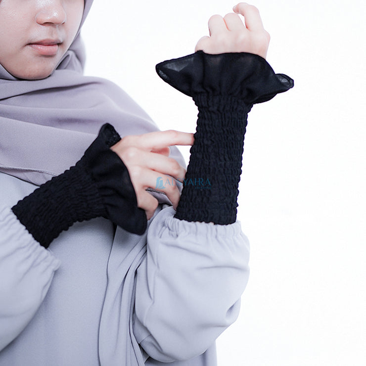 Manset Handsock Queen Wrinkle Jetblack Alsyahra Exclusive