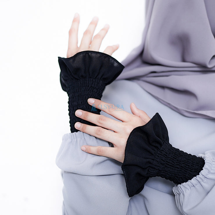 Manset Handsock Queen Wrinkle Jetblack Alsyahra Exclusive