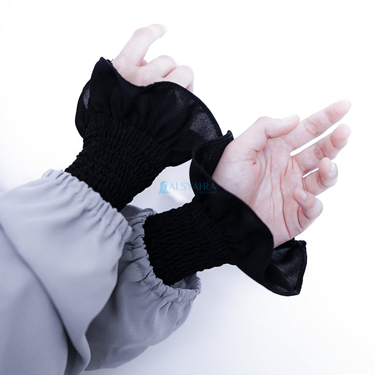 Manset Handsock Queen Wrinkle Jetblack Alsyahra Exclusive