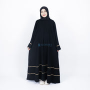 Abaya Gamis Syari Mecca Jetblack Alsyahra Exclusive