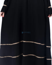 Abaya Gamis Syari Mecca Jetblack Alsyahra Exclusive