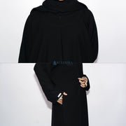 Abaya Gamis New Hurun In Jetblack Alsyahra Exclusive