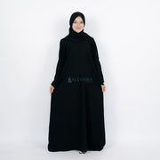 Abaya Gamis New Hurun In Jetblack Alsyahra Exclusive