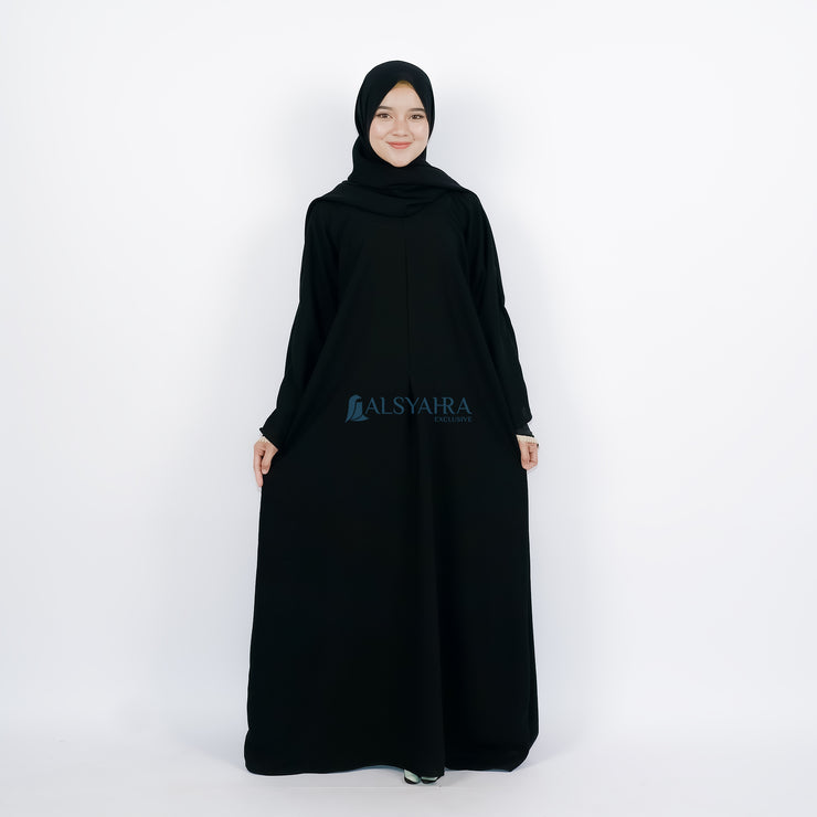 Abaya Gamis New Hurun In Jetblack Alsyahra Exclusive