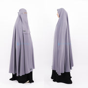 Set Khimar Syari Haramain Niqab Bandana Non Pet Luxury Wolfis Alsyahra Exclusive