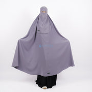 Set Khimar Syari Haramain Niqab Bandana Non Pet Luxury Wolfis Alsyahra Exclusive