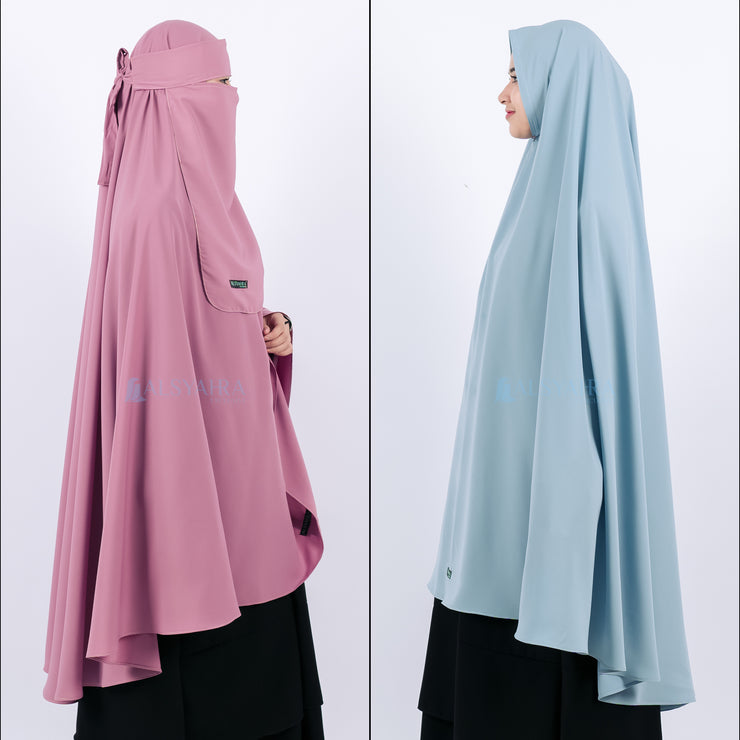 Set Khimar Non Pet Niqab Bandana XXL Luxury Wolfis