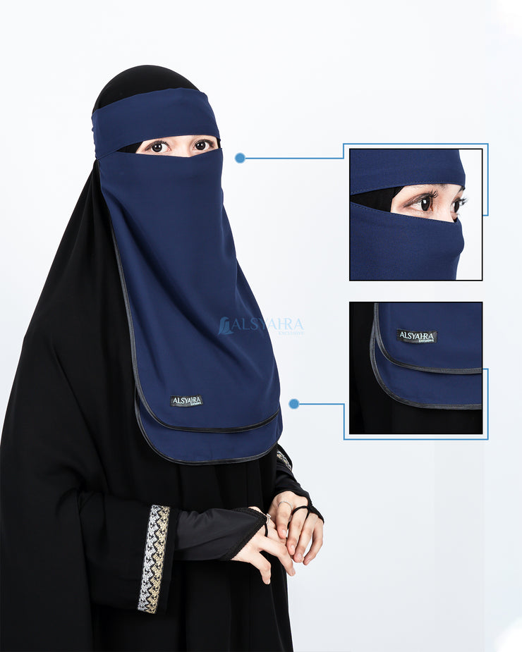 Niqab Bandana Ikhfa 2 layer Sifon Premium Alsyahra Exclusive