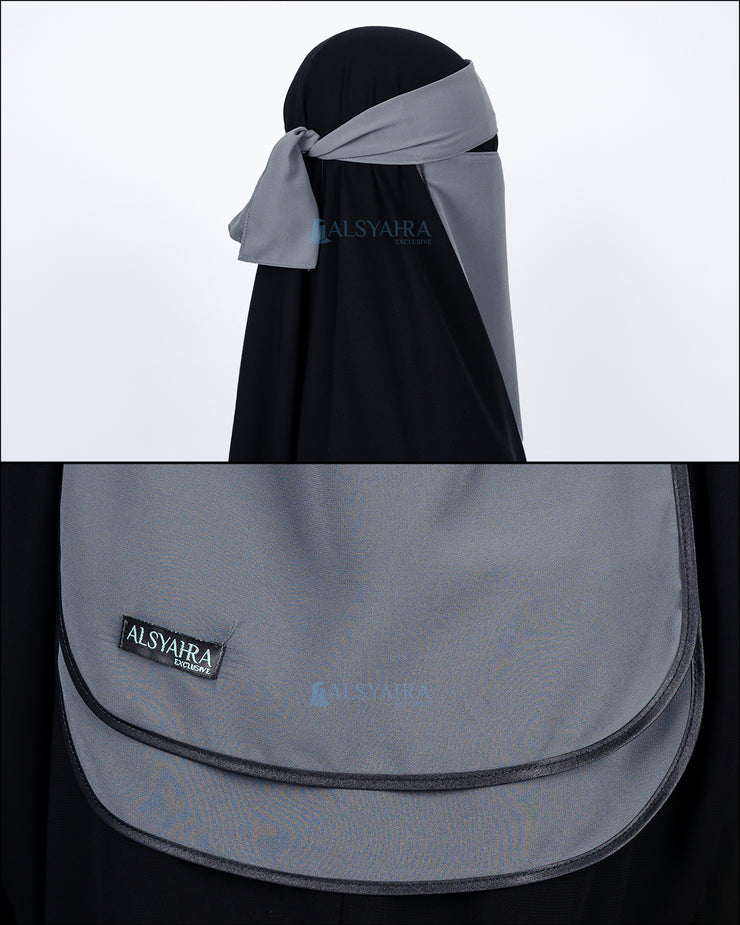 Niqab Bandana Ikhfa 2 layer Sifon Premium Alsyahra Exclusive