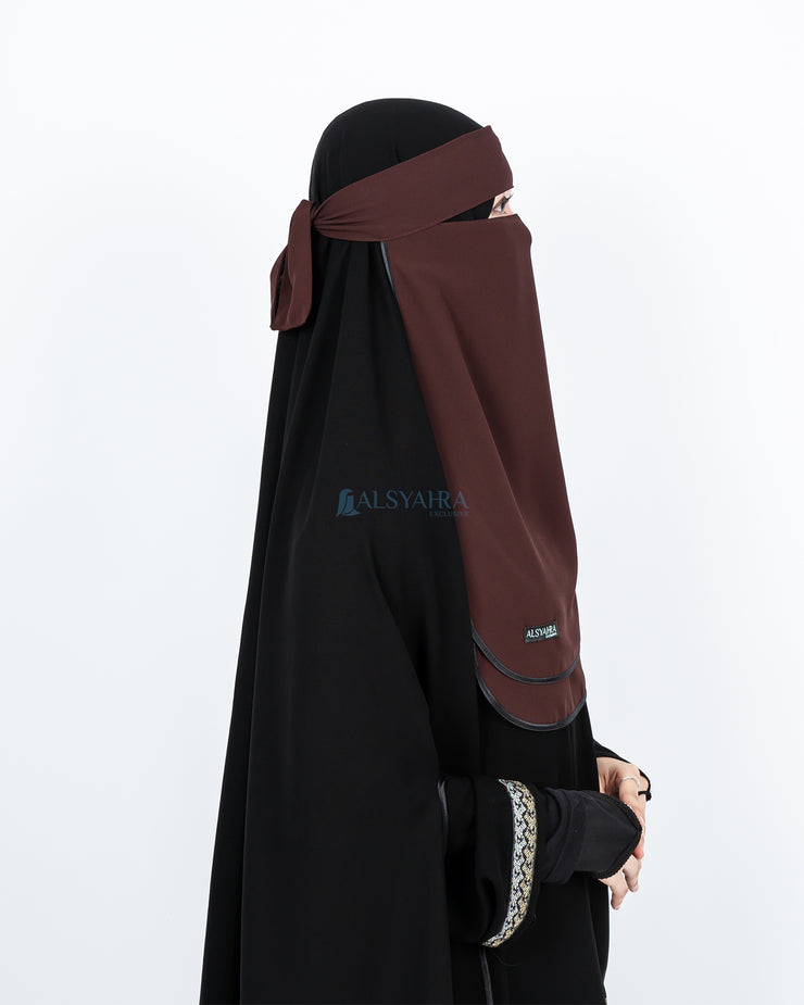 Niqab Bandana Ikhfa 2 layer Sifon Premium Alsyahra Exclusive