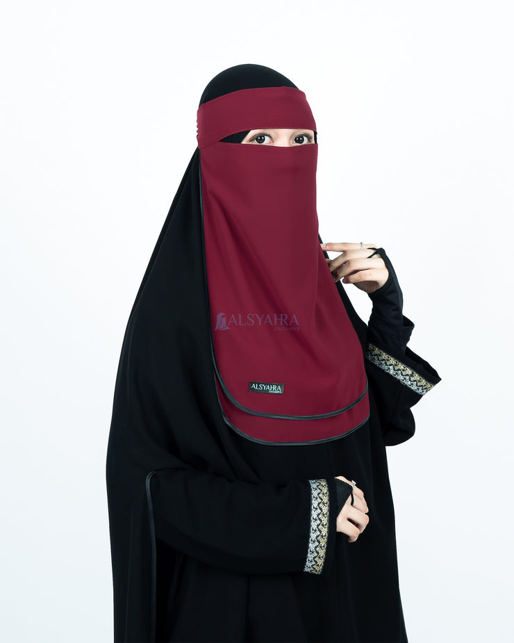Niqab Bandana Ikhfa 2 layer Sifon Premium Alsyahra Exclusive