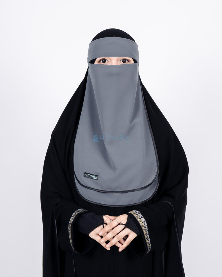 Niqab Bandana Ikhfa 2 layer Sifon Premium Alsyahra Exclusive