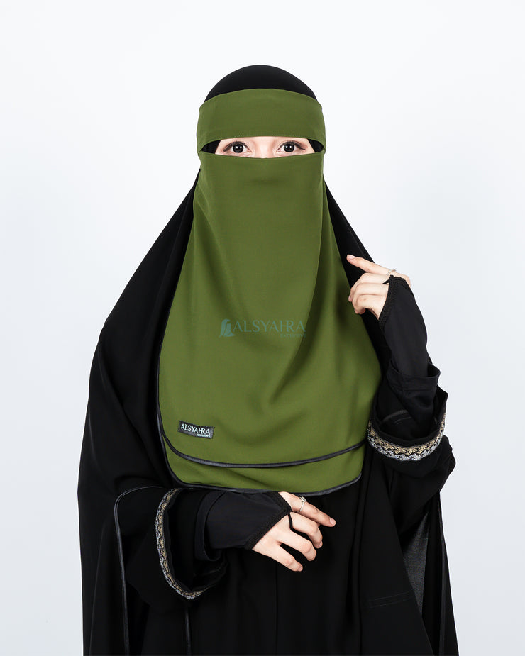 Niqab Bandana Ikhfa 2 layer Sifon Premium Alsyahra Exclusive