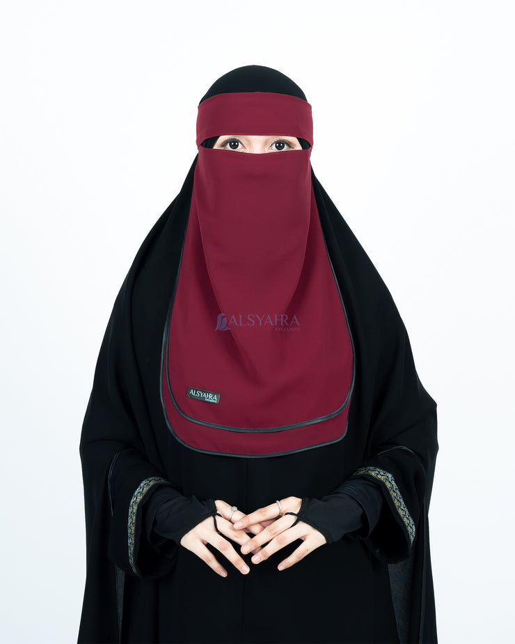 Niqab Bandana Ikhfa 2 layer Sifon Premium Alsyahra Exclusive