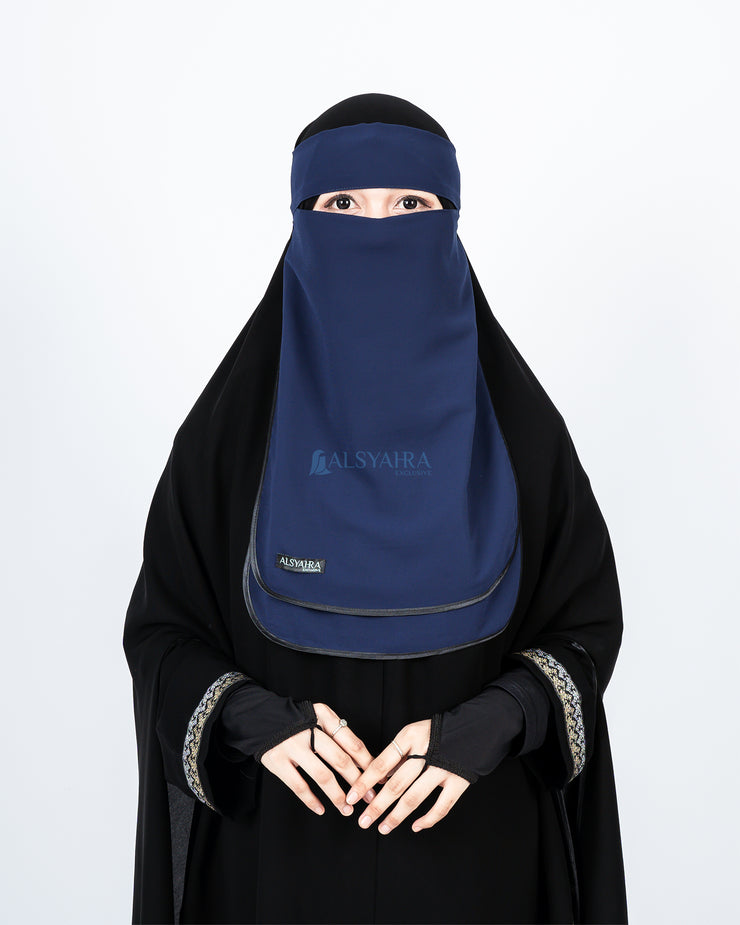 Niqab Bandana Ikhfa 2 layer Sifon Premium Alsyahra Exclusive