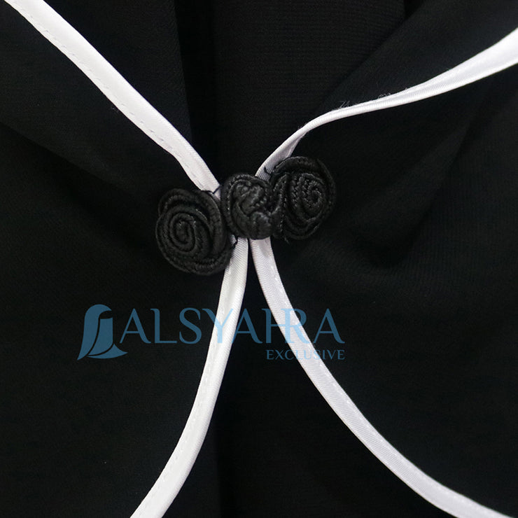 Bundling Niqab New All In One Hijrah Size M 12 Style Chiffon Silk Jetblack Alsyahra Exclusive